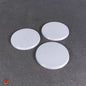 10 bases en blanco de 28,5 mm