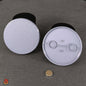 10 bases en blanco de 28,5 mm