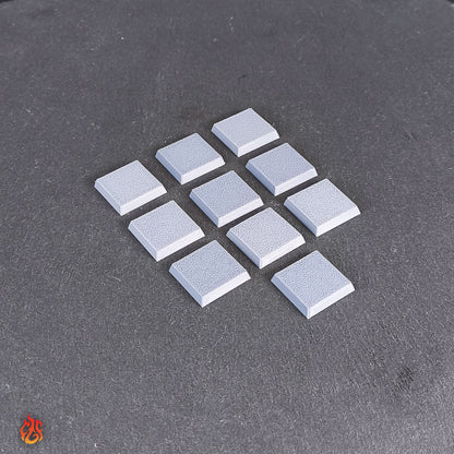 10 bases en blanco de 28,5 mm